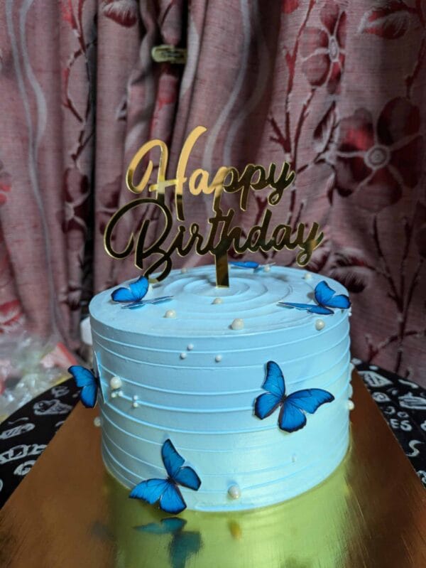 Blue Buterfly Dutch Truffle Cake