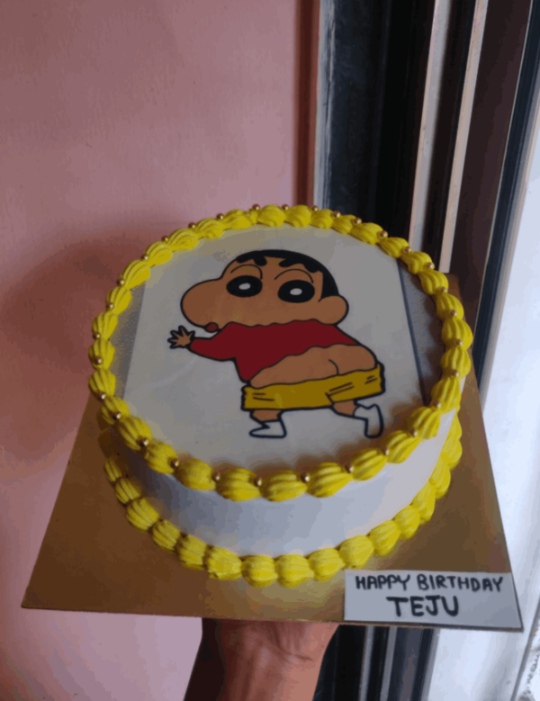 Cartoon Photo Cake - Personalized Delight for Every Celebration