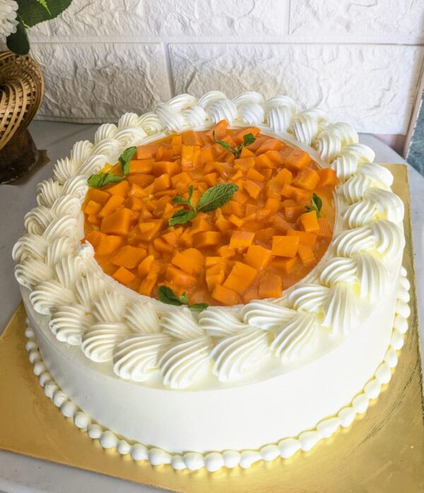 Premium Mango Cream Cake | Made with Real Alphonso Mangoes